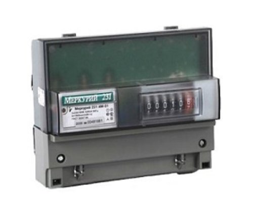 Счетчик электроэнергии 3Ф однотарифный Меркурий 231 AМ-01 60/5 Т1 D 230/400В ОУ картинка